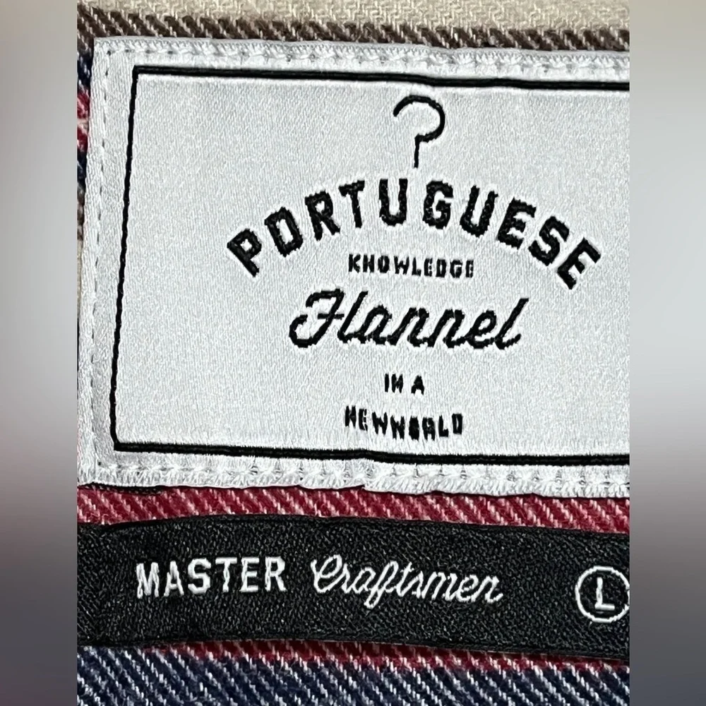 Portuguese Flannel Multicolor Striped Shirt – Size L - Picture 5 of 11